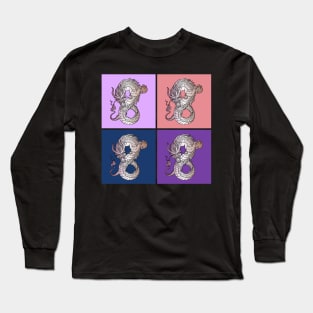 Vaporwave Japanese Retro Dragon Traditional Pop Art 471 Long Sleeve T-Shirt